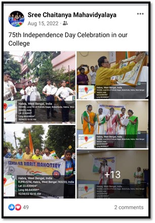 Independence Day Celebration on dt 15.08.2022